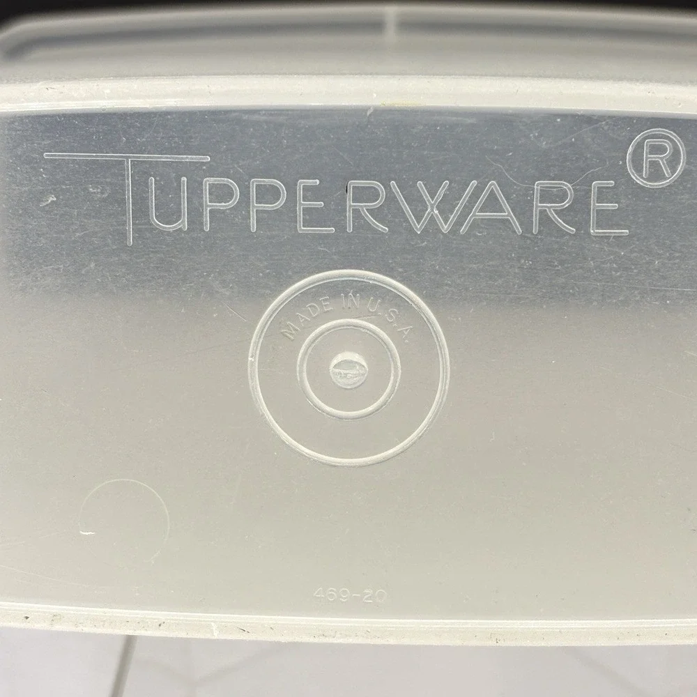 Vintage Tupperware Cereal Keeper 469-20 Sheer Clear 13 Cup Storage No Lid USA